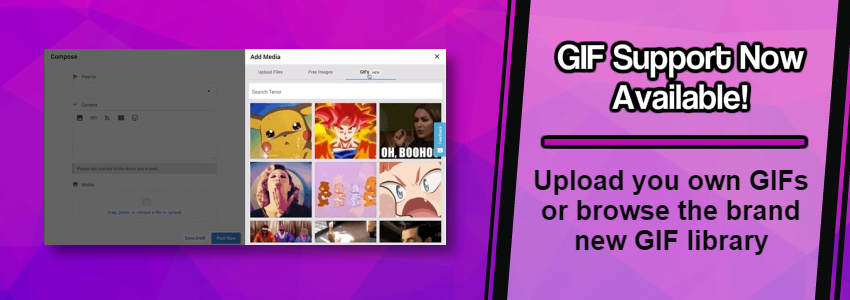 Social Marketing Has GIF Support!