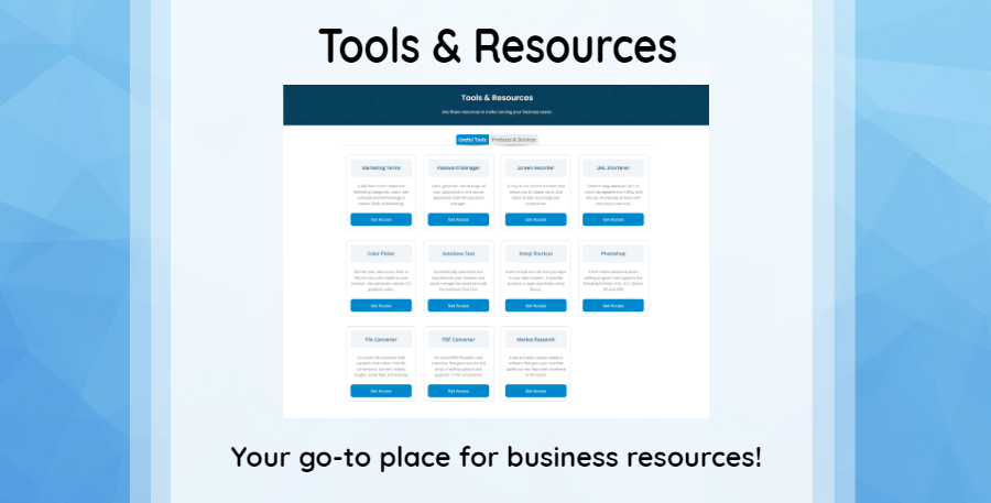 Tools and Resources Now Available!