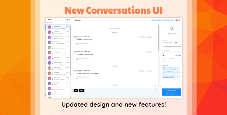 New Conversations UI