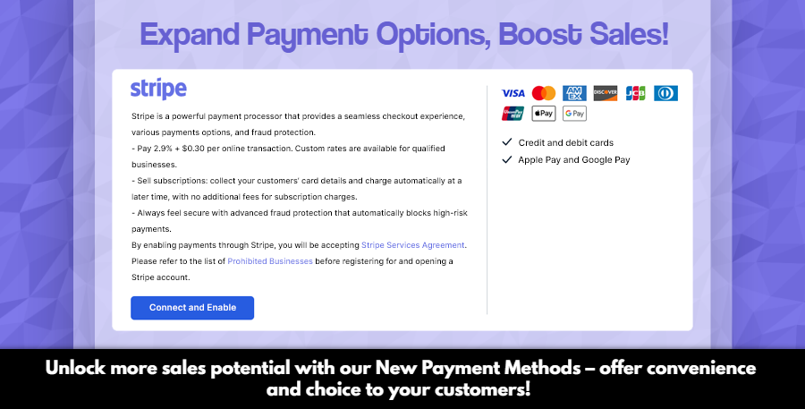 Exciting News! 🚀 Introducing New Payment Methods